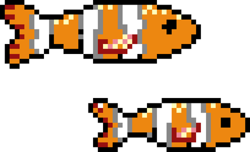Clownfish pikseli