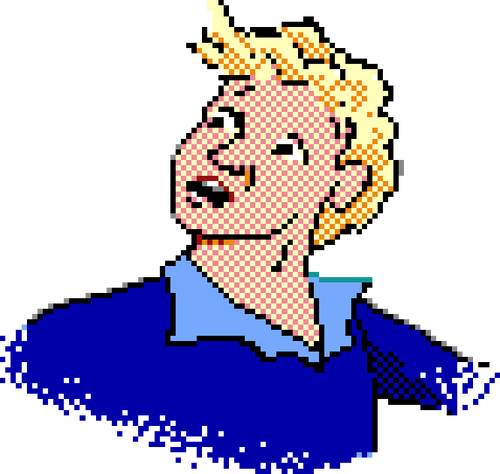 Blond guy vector image
