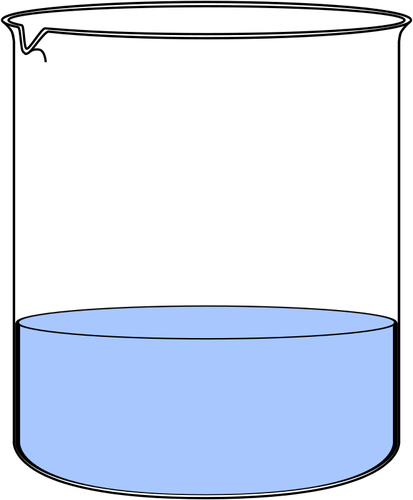 Bekerglas van water