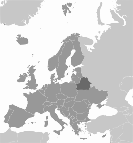 Beyaz Rusya vektör harita