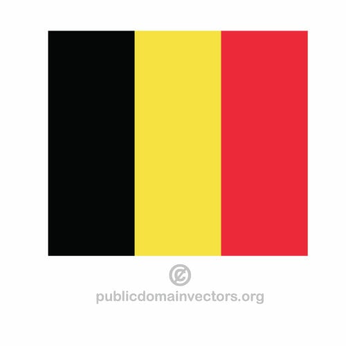 ベルギーのベクトル フラグ
