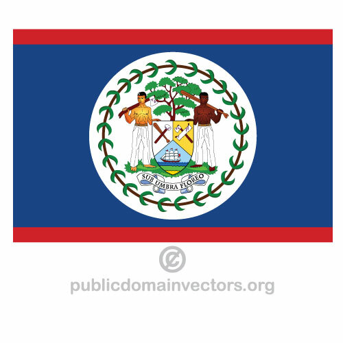 Flaga wektor Belize