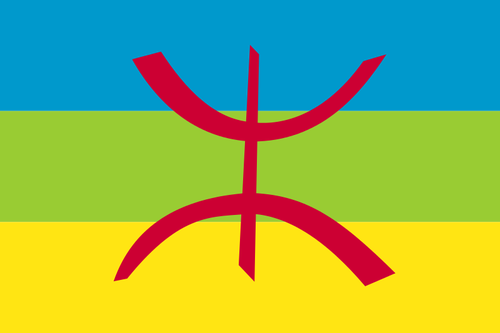 Berberski flaga grafika wektorowa