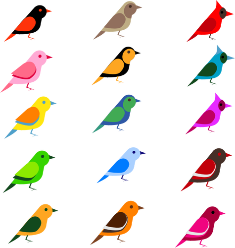 Diversas aves
