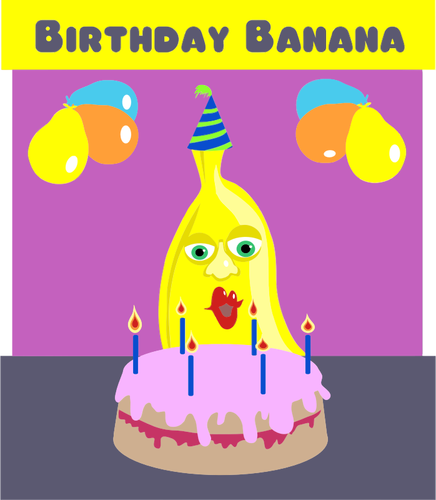 Syntymäpäivä banaani