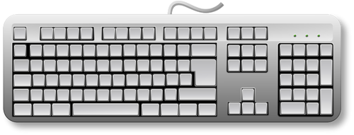 Prázdné obecné klávesnice vektorový obrázek