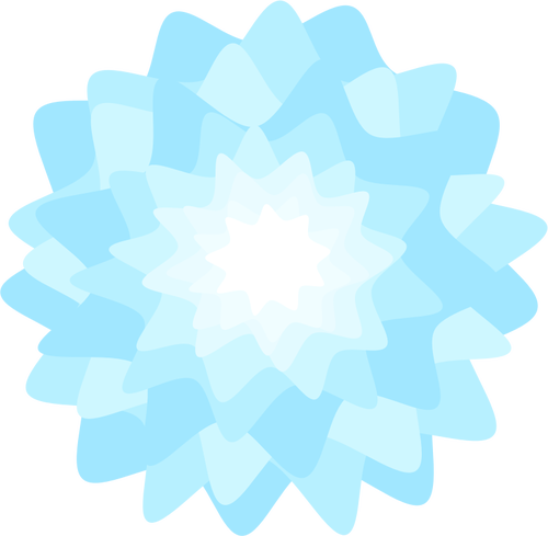 Blå blomsterdesign