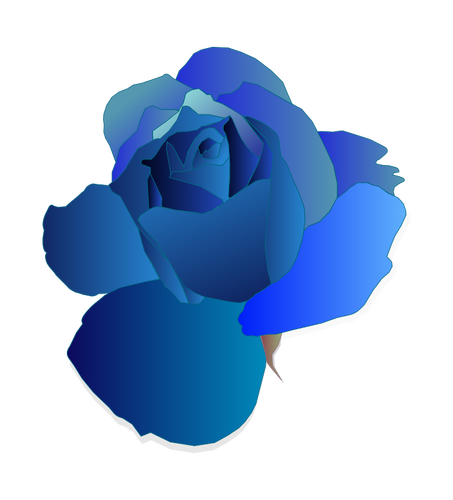 De blauwe roos