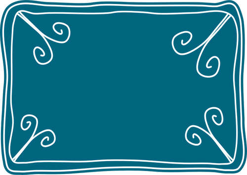 Grafika wektorowa kupon niebieski szablonu