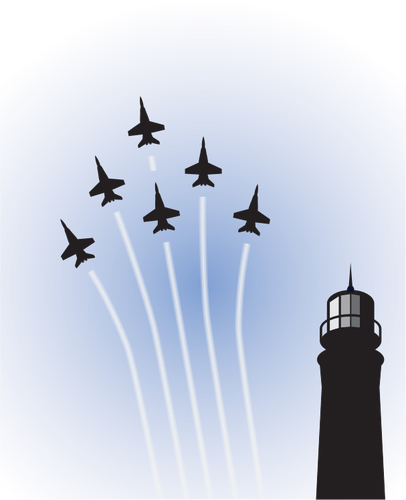 Vector dibujo de aviones militares a mostrar más de Faro