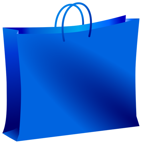 Desenho vetorial de saco azul