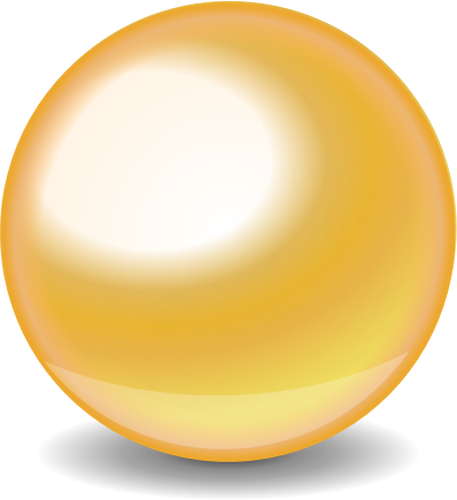 Desenho vetorial de bola de ouro