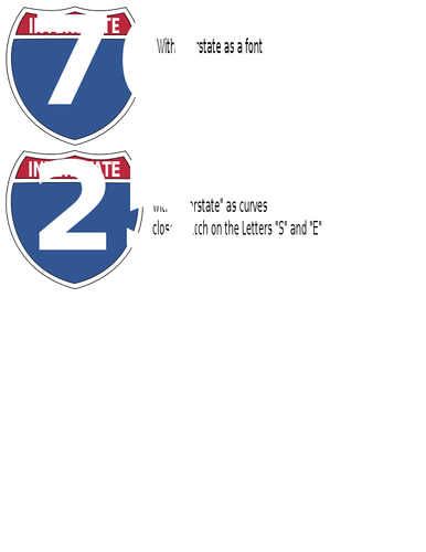 州际公路矢量标志