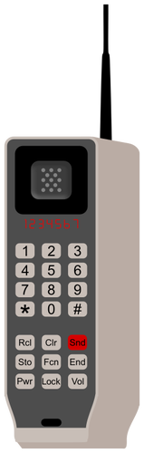 Bata telepon ikon vektor ilustrasi