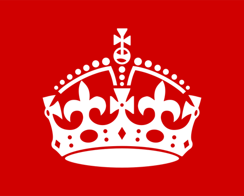 Britse kroon vectorillustratie