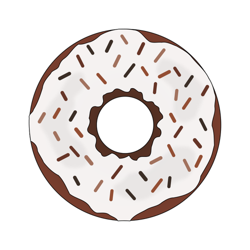 Bruin donut afbeelding