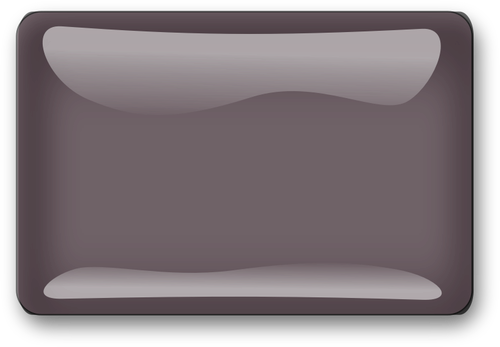 Grafica vettoriale di pulsante quadrato marrone lucido