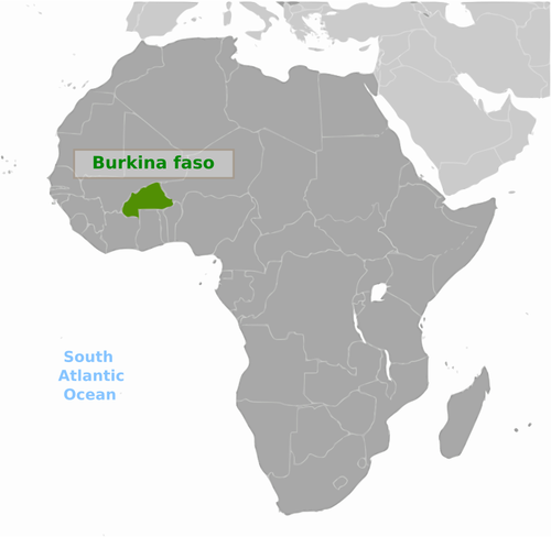 Burkina Fason vektorikuva