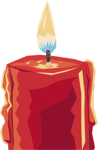 Hořící svíčka Klipart