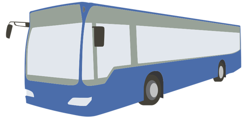 Arte vectorial autobús azul