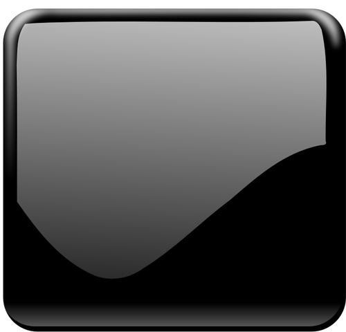 Глянцевый черный квадрат декоративные кнопки векторной графики