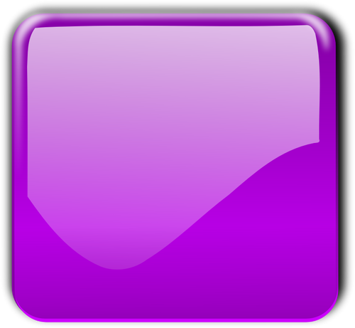 Lesklý fialový čtverec ozdobné tlačítko vektorové ilustrace