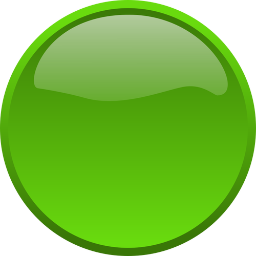 Skinnende grønne knappen