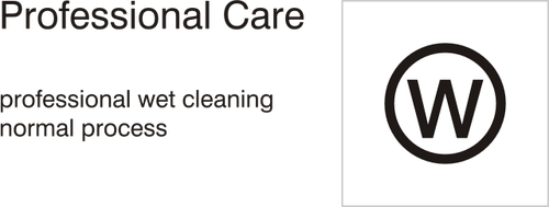 Nat schoon - pictogram van het normale proces