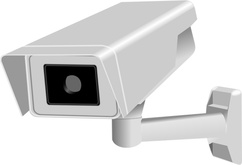 CCTV cámara vector imagen fijada