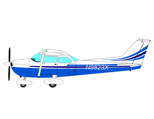 Medelstora flygplan vektor