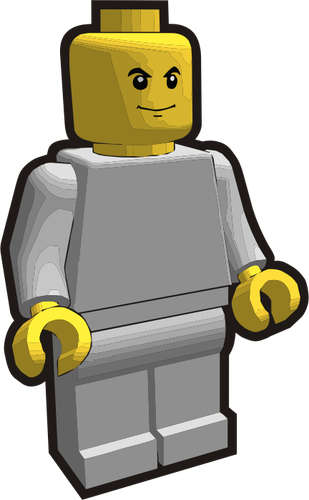 Vector graphics of Lego boy