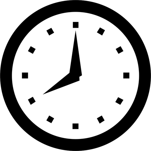 Relógio rosto ilustração em vetor