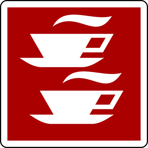 Café-Schild-Vektor-Bild