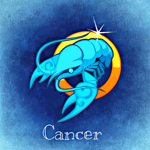 Niebieski obraz raka