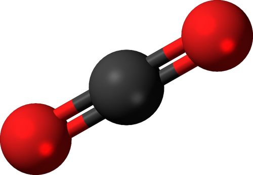 Kohlendioxid-Molekül