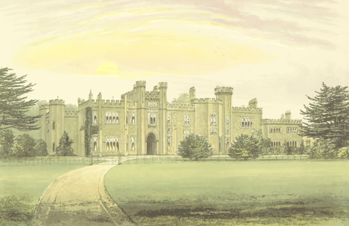 Ilustracja wektorowa Carnstone Palace