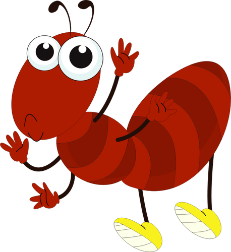Tecknad bild av en myra