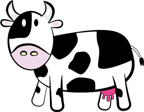 Geanimeerde koe