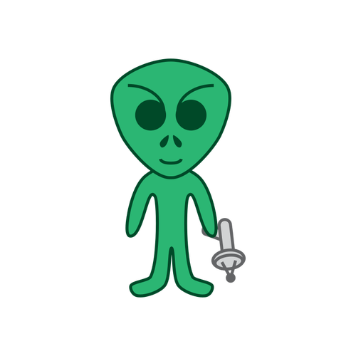Alien kreskówka