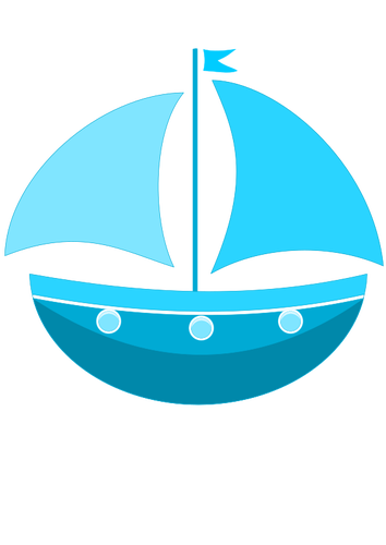 Tecknad skepp ikonen