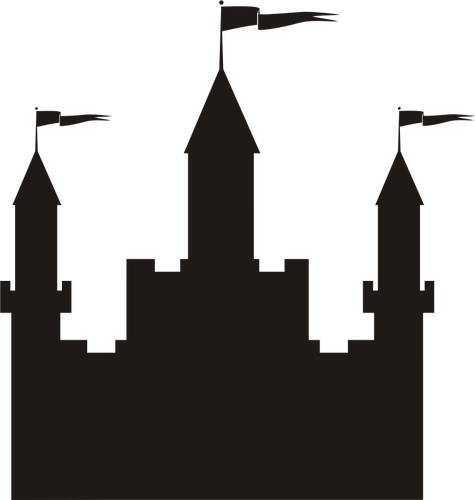 Castle vektor silhouette