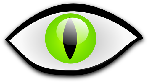 Zelené oko vektorové grafiky