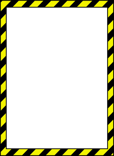 Vector imaginea de avertisment stil bordură