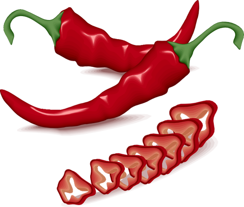 Cayenne peper vector pictogram