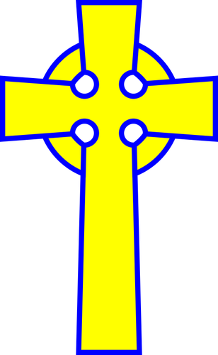 Vektor Klipart keltského kříže