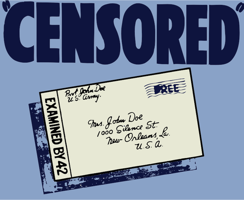 Cartaz de censura