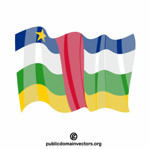 Keski-Afrikan tasavallan kansallinen lippu