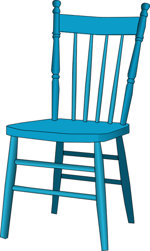 כיסא כחול