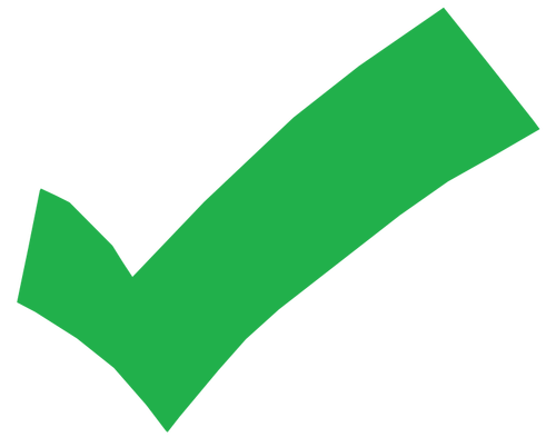 Marca de verificación verde