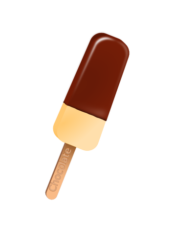 Barra de helado de chocolate